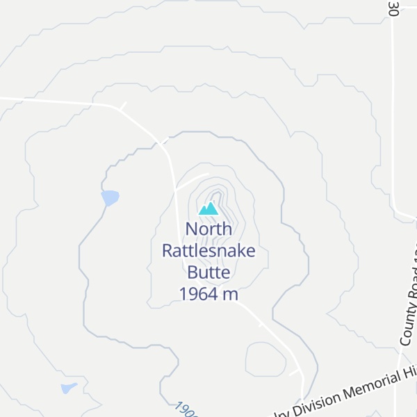 Map of North Rattlesnake Butte