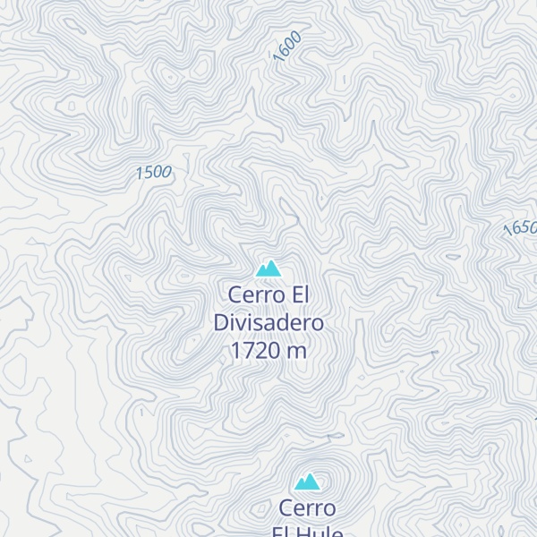 Map of Cerro El Divisadero