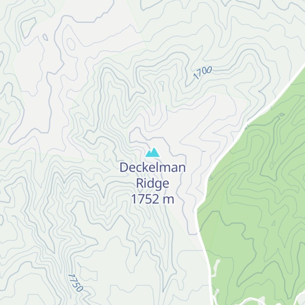 Map of Deckelman Ridge