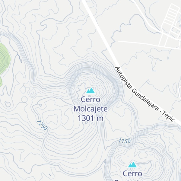 Map of Cerro Molcajete