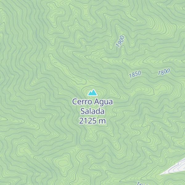 Map of Cerro Agua Salada