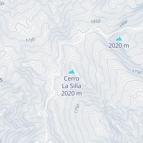 Map of Cerro La Silla