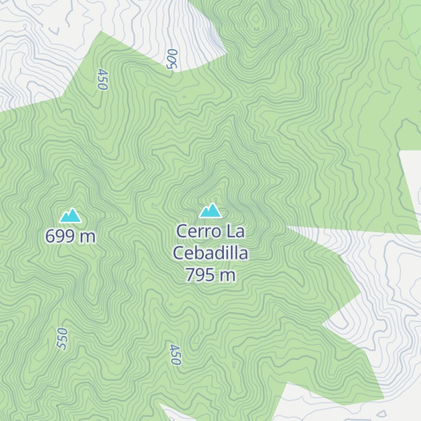 Map of Cerro La Cebadilla