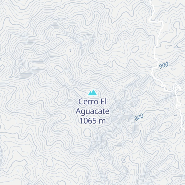 Map of Cerro El Aguacate