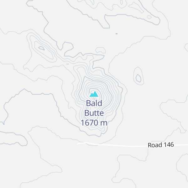 Map of Bald Butte