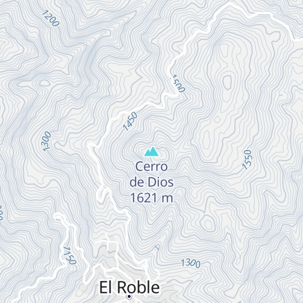 Map of Cerro de Dios