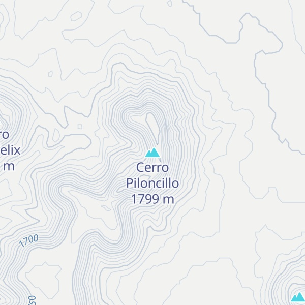 Map of Cerro Piloncillo