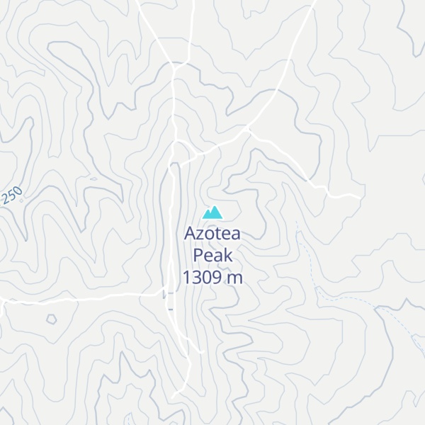 Map of Azotea Peak