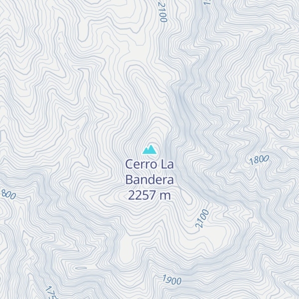 Map of Cerro La Bandera