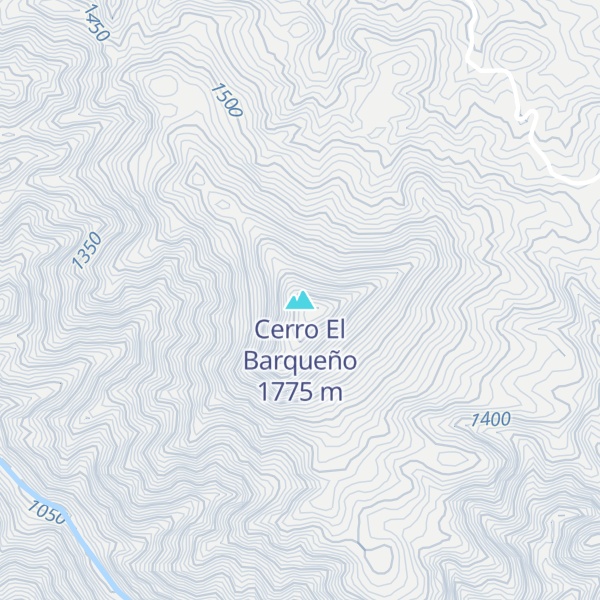 Map of Cerro El Barqueño