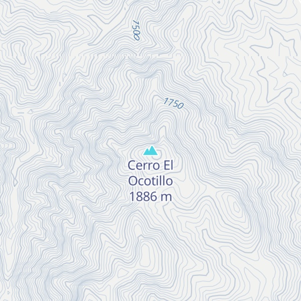 Map of Cerro El Ocotillo
