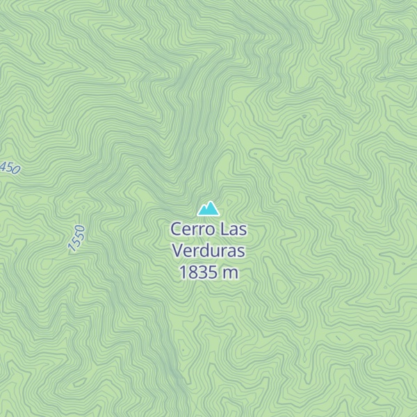 Map of Cerro Las Verduras