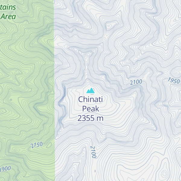 Map of Chinati Peak