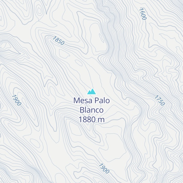 Map of Mesa Palo Blanco