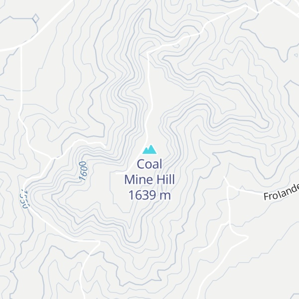 Map of Coal Mine Hill