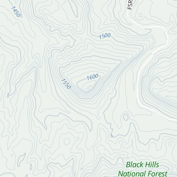 Map of Black Hills