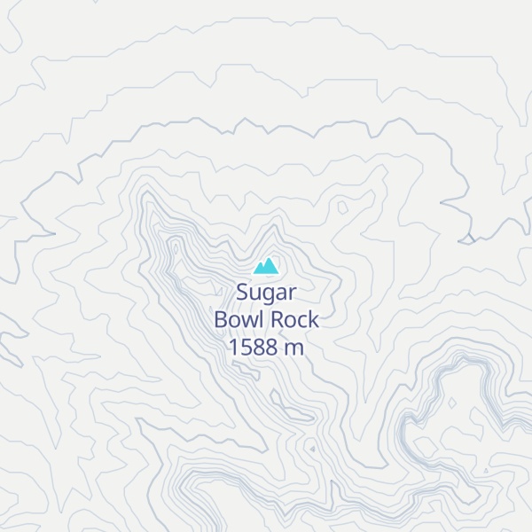 Map of Sugar Bowl Rock