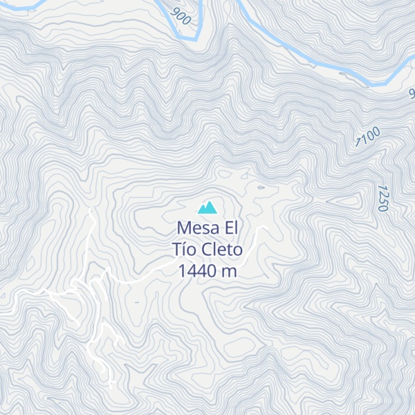 Map of Mesa El Tío Cleto