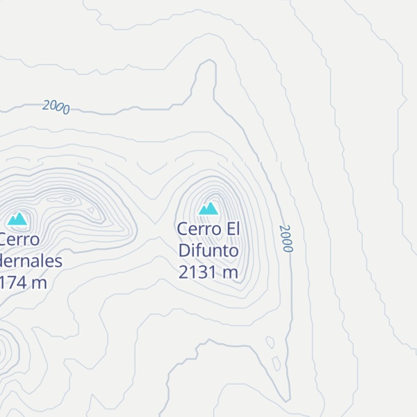 Map of Cerro El Difunto