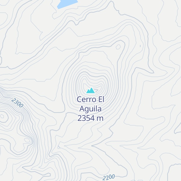 Map of Cerro El Aguila
