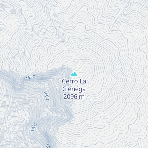 Map of Cerro La Ciénega