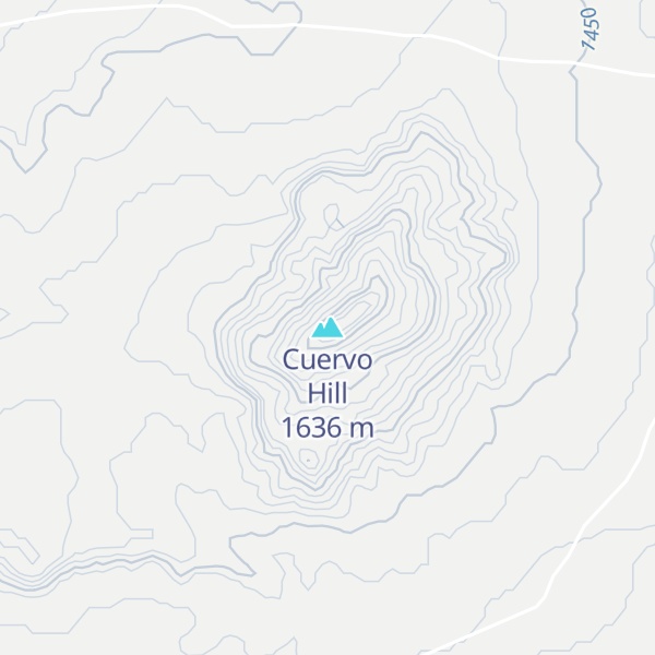 Map of Cuervo Hill