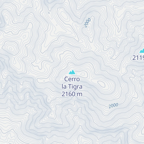 Map of Cerro la Tigra