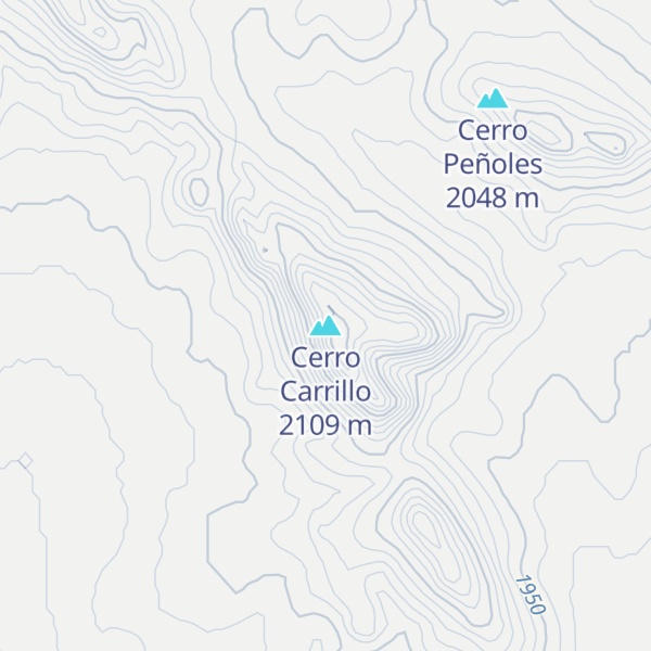 Map of Cerro Carrillo