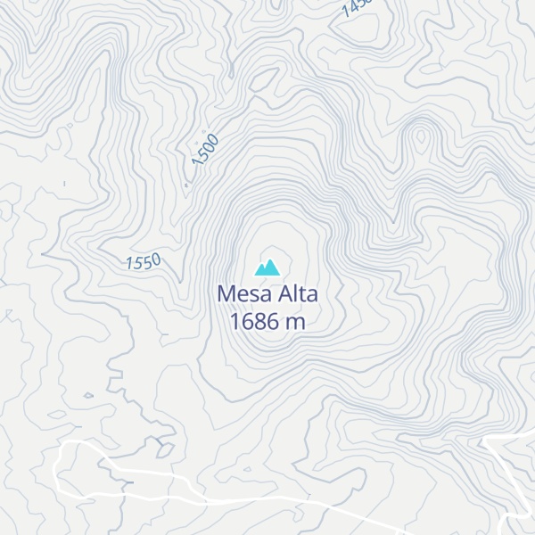 Map of Mesa Alta