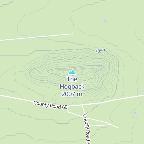 Map of The Hogback