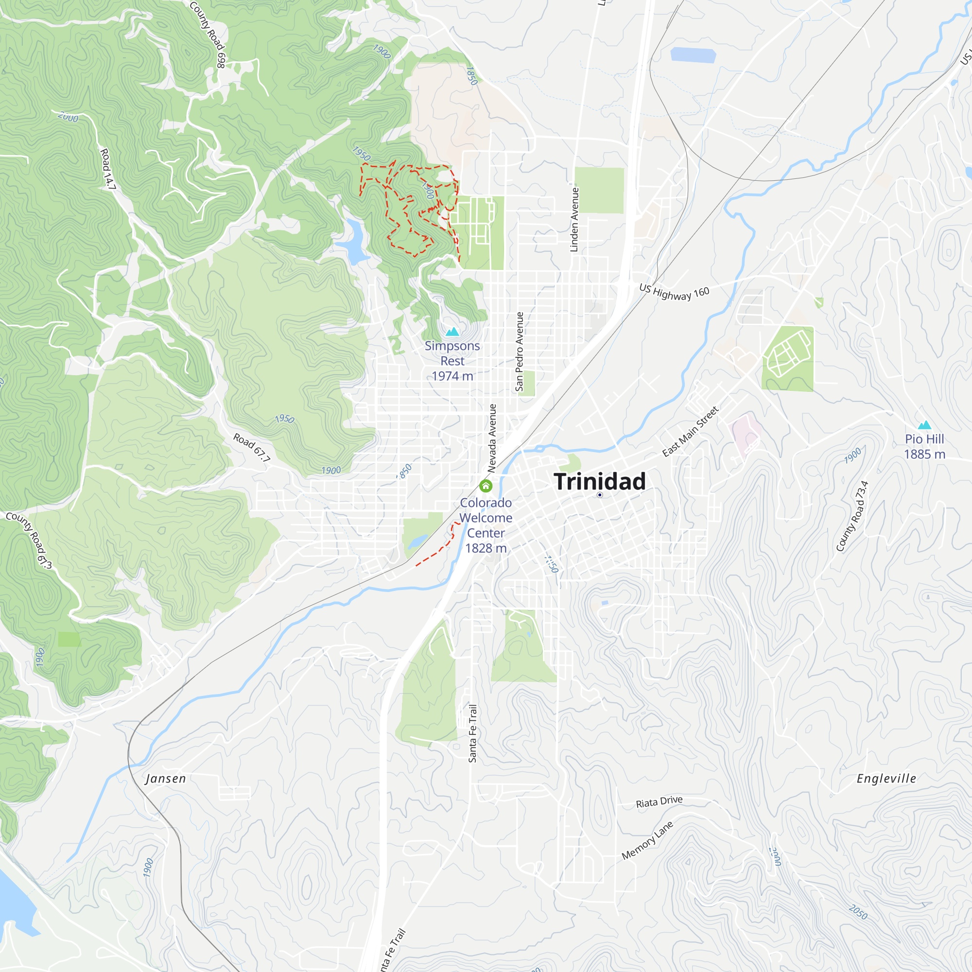 Colorado Welcome Center map