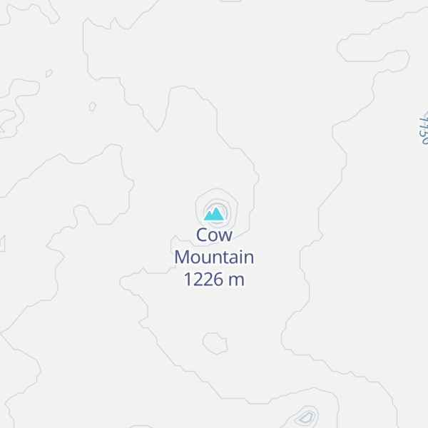 Map of Cow Mountain