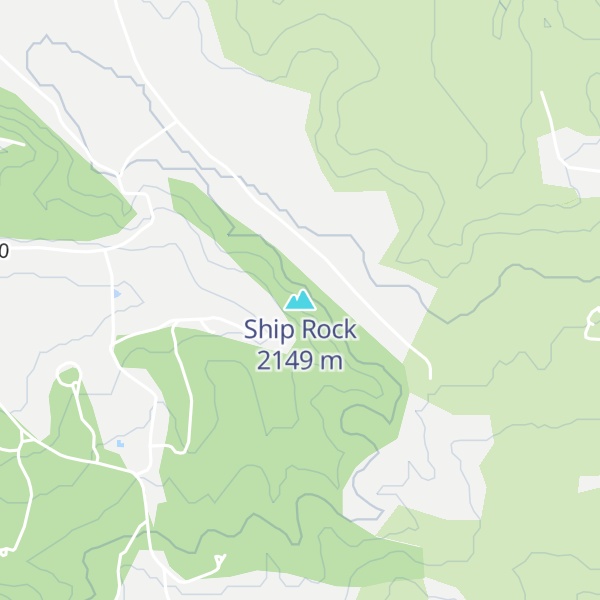 Map of Ship Rock