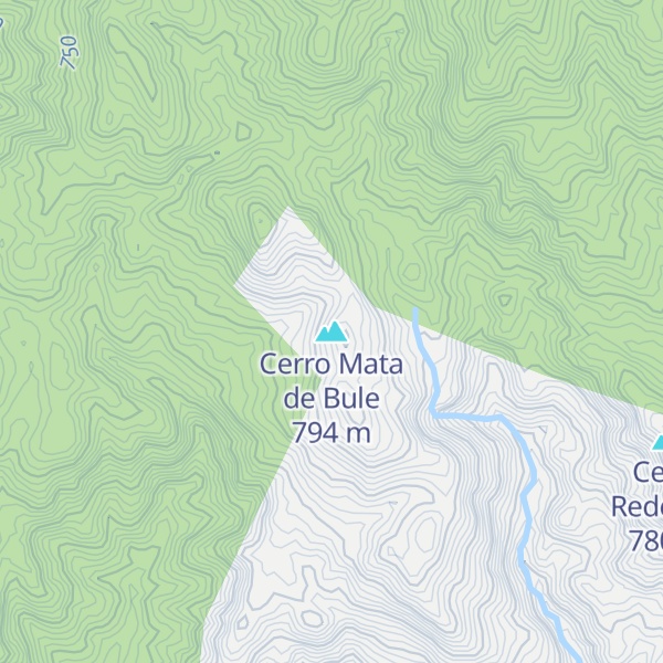 Map of Cerro Mata de Bule