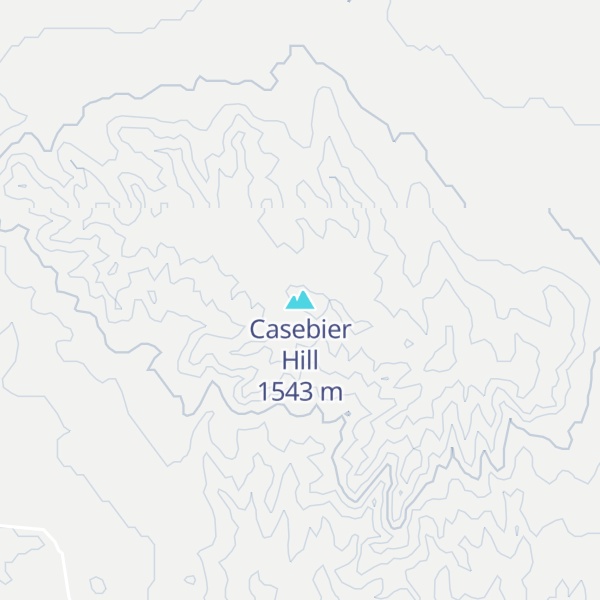 Map of Casebier Hill