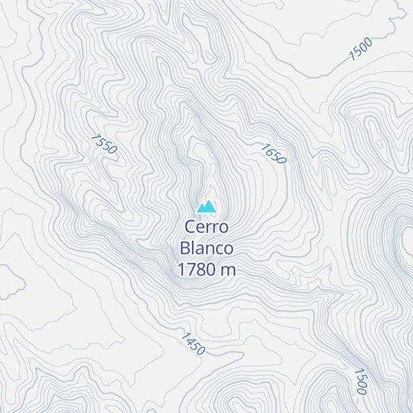 Map of Cerro Blanco