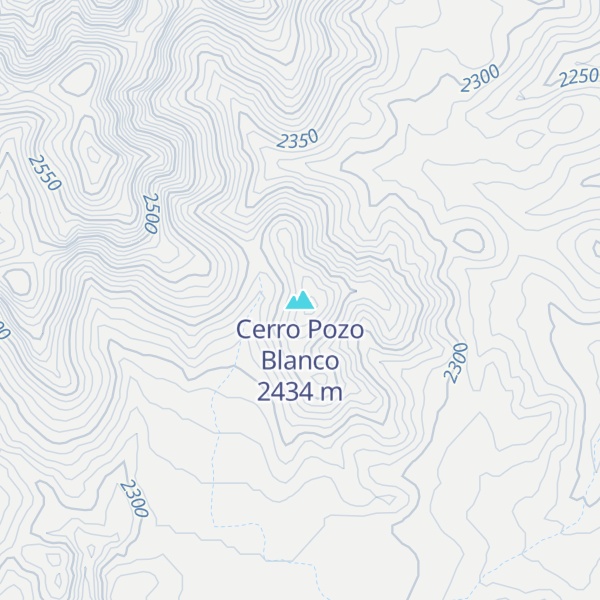 Map of Cerro Pozo Blanco