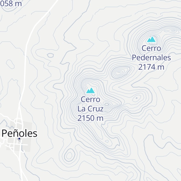 Map of Cerro La Cruz