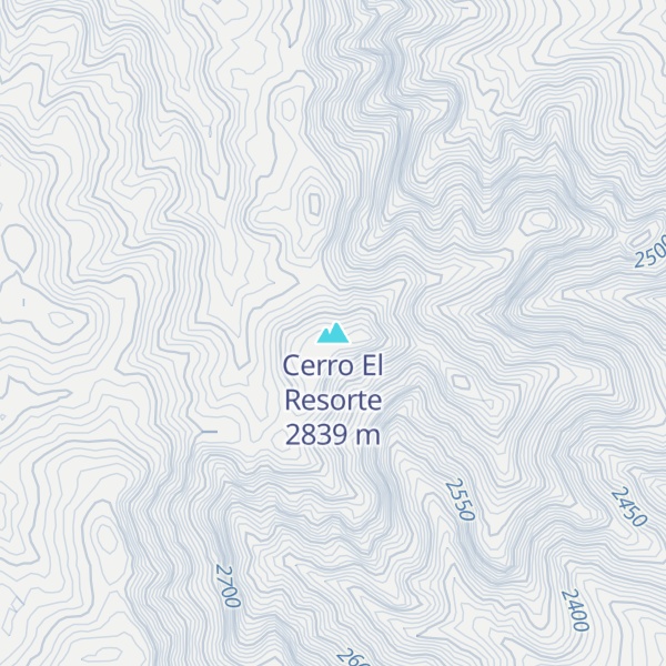 Map of Cerro El Resorte