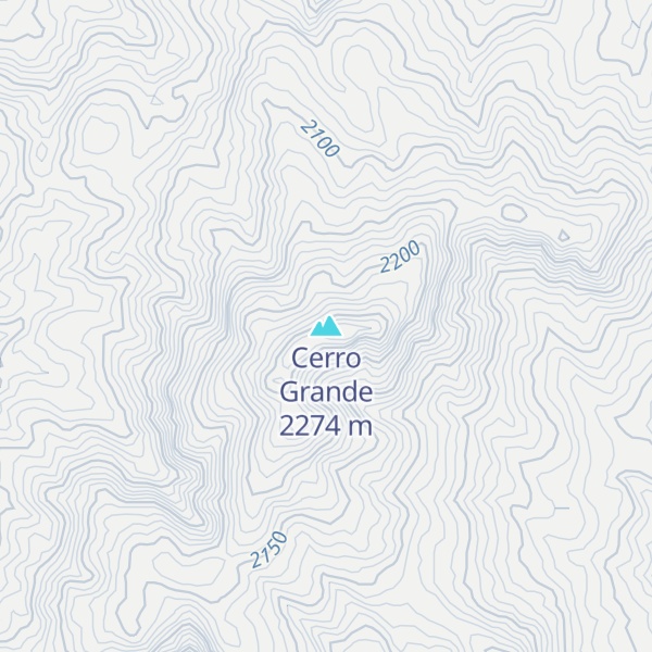 Map of Cerro Grande