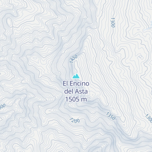 Map of El Encino del Asta