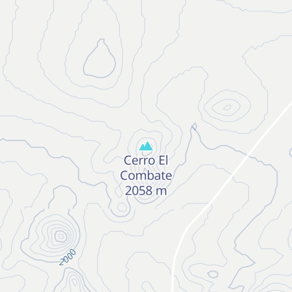 Map of Cerro El Combate