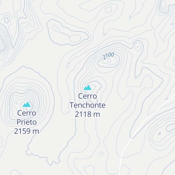 Map of Cerro Tenchonte