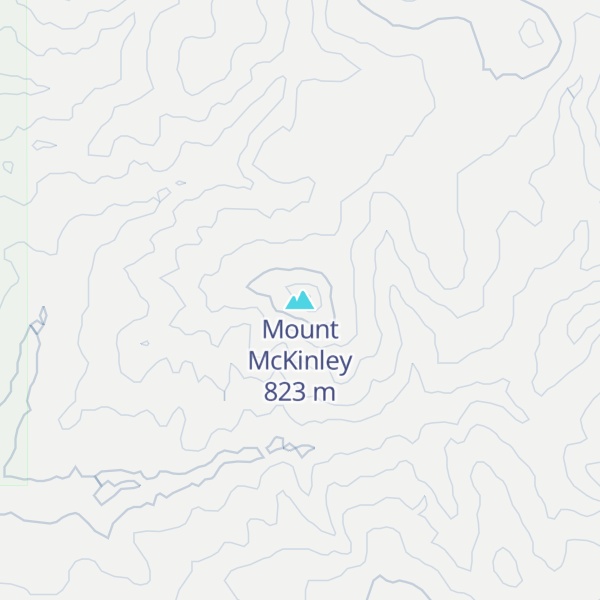 Map of Mount McKinley