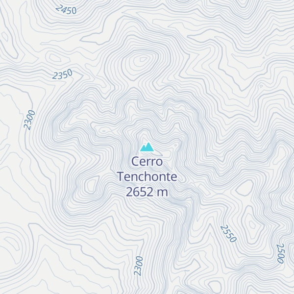 Map of Cerro Tenchonte