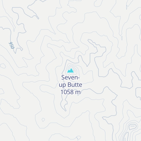 Map of Seven-up Butte