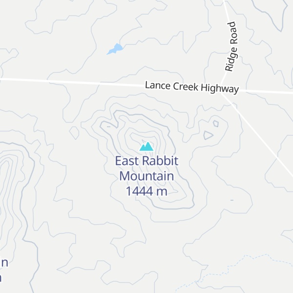 Map of East Rabbit Mountain