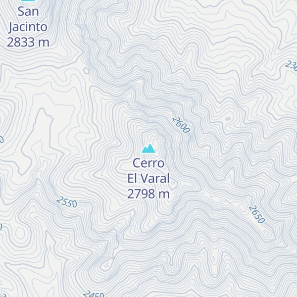 Map of Cerro El Varal