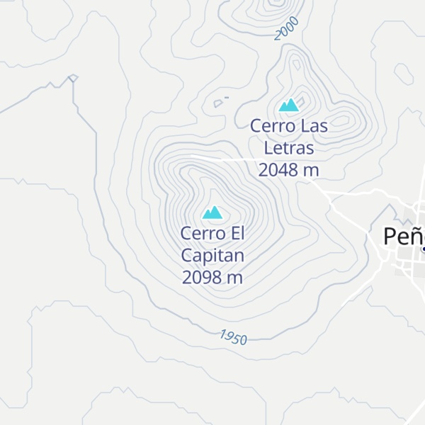 Map of Cerro El Capitan