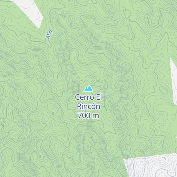Map of Cerro El Rincón